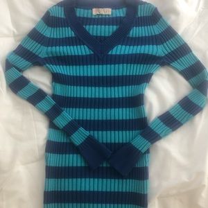 Turquoise and Indigo Sweater